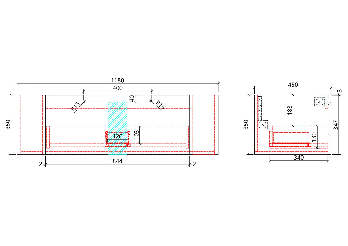 Savio Wall Hung 1200mm gallery