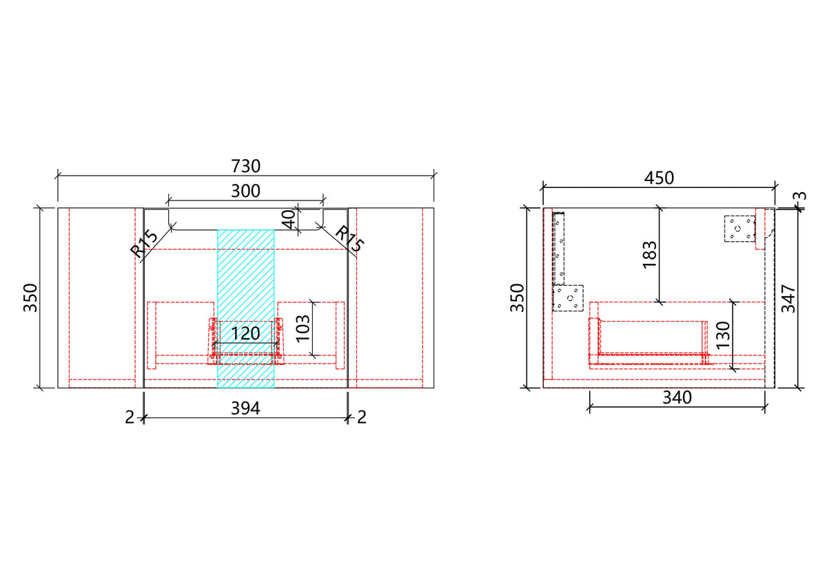 Savio Wall Hung 750mm gallery
