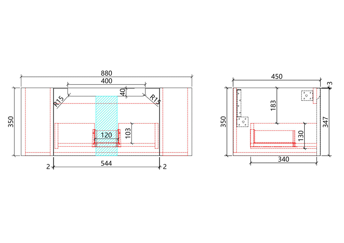 Savio Wall Hung 900mm gallery