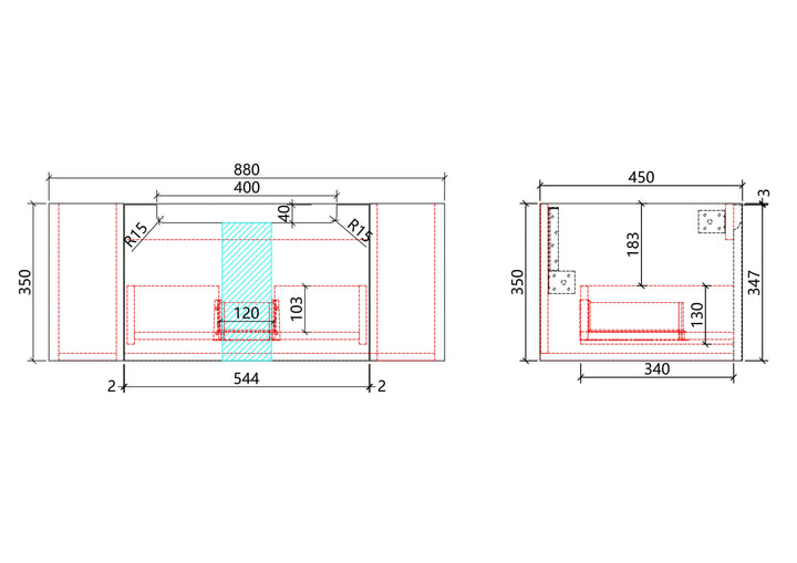 Savio Wall Hung 900mm gallery