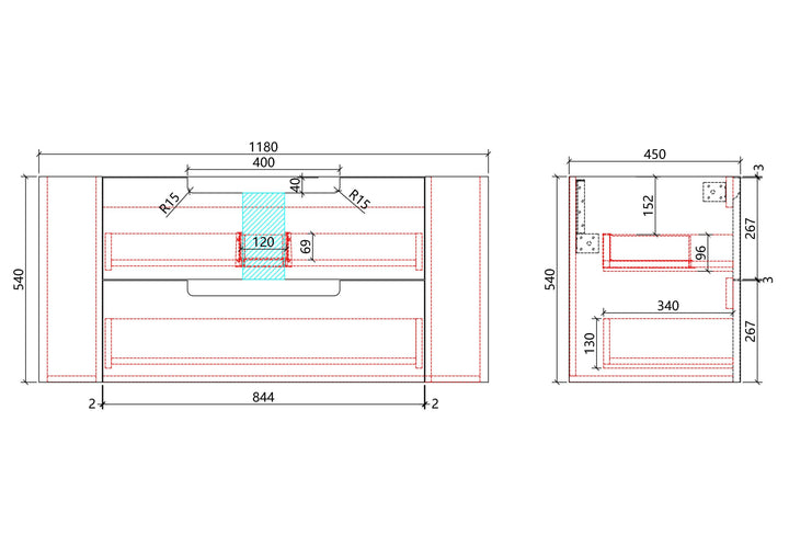 Curva Wall Hung 1200mm gallery