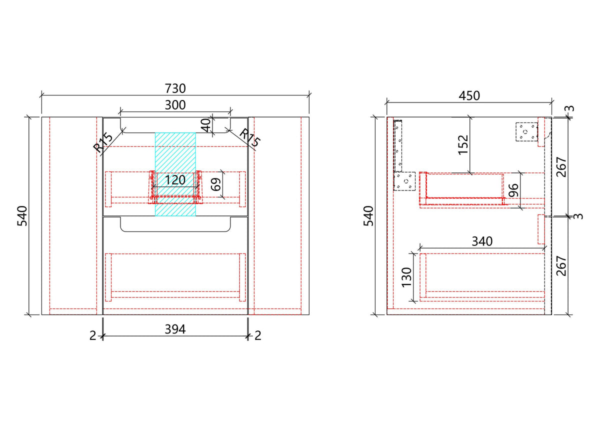 Curva Wall Hung 750mm gallery