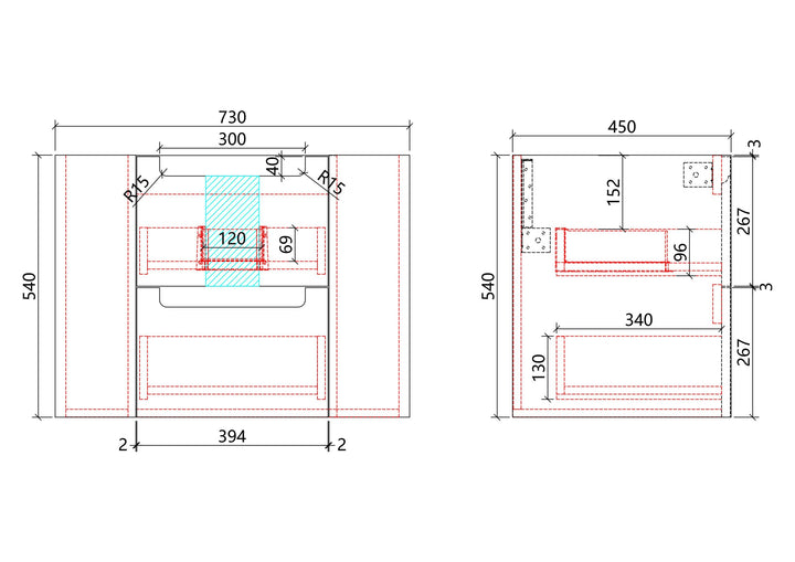 Curva Wall Hung 750mm gallery