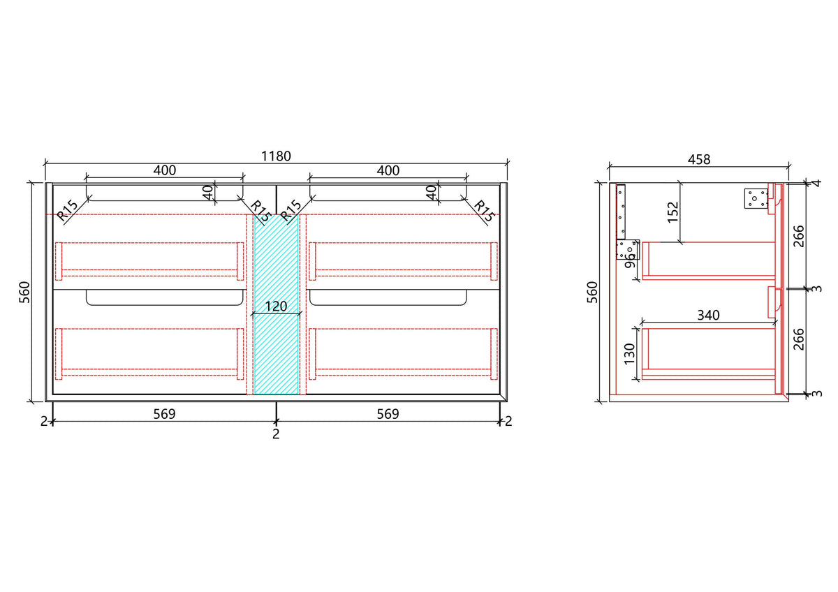 Flauto Wall Hung 1200mm gallery