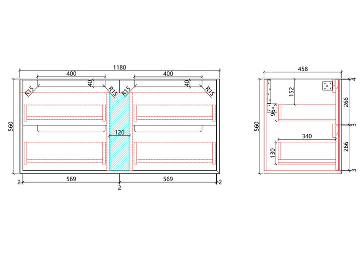 Flauto Wall Hung 1200mm gallery