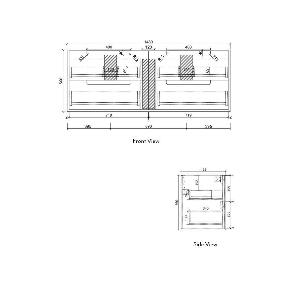Flauto Wall Hung 1500mm gallery