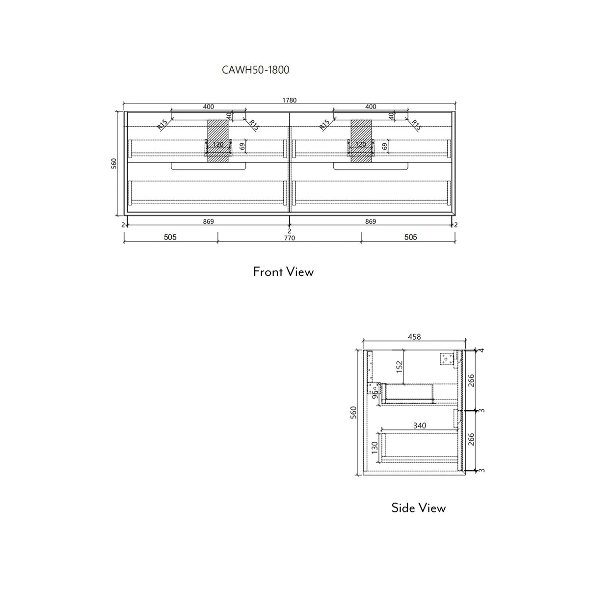 Flauto Wall Hung 1800mm gallery