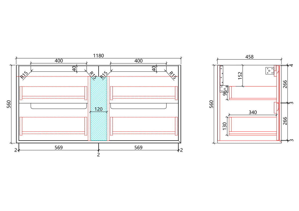 Moreno Wall Hung 1200mm gallery