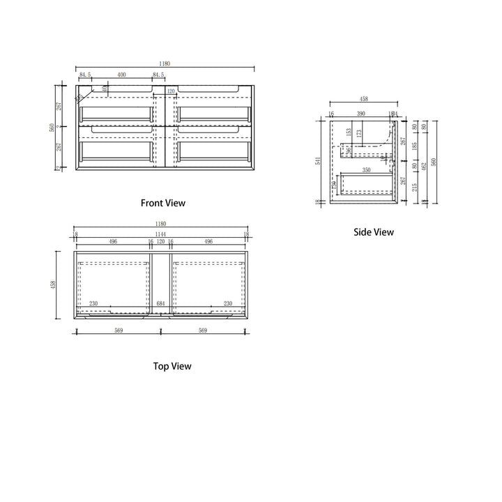 Ainsley Wall Hung 1200mm gallery