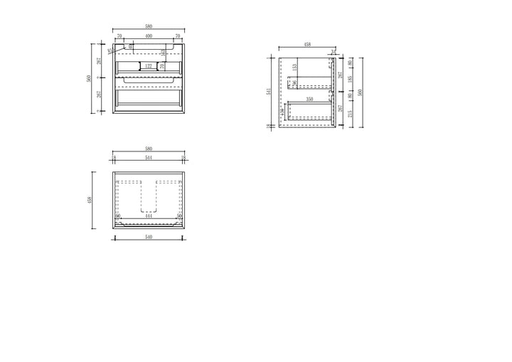 Ainsley Wall Hung 600mm gallery