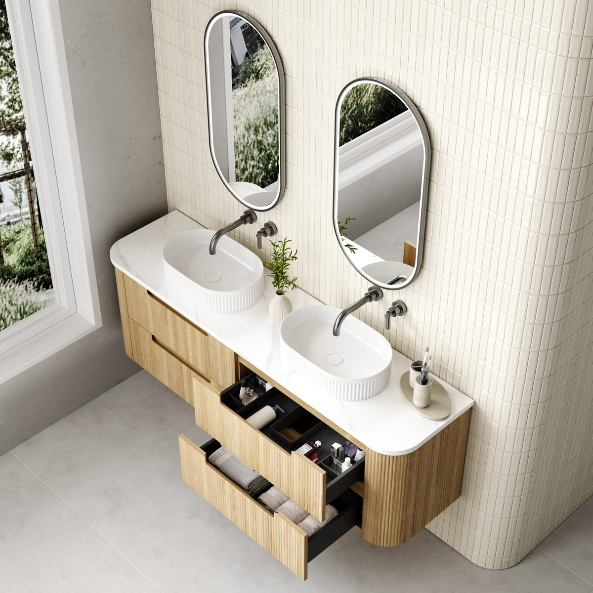 Varcelli Tier Wall Hung 1500mm gallery