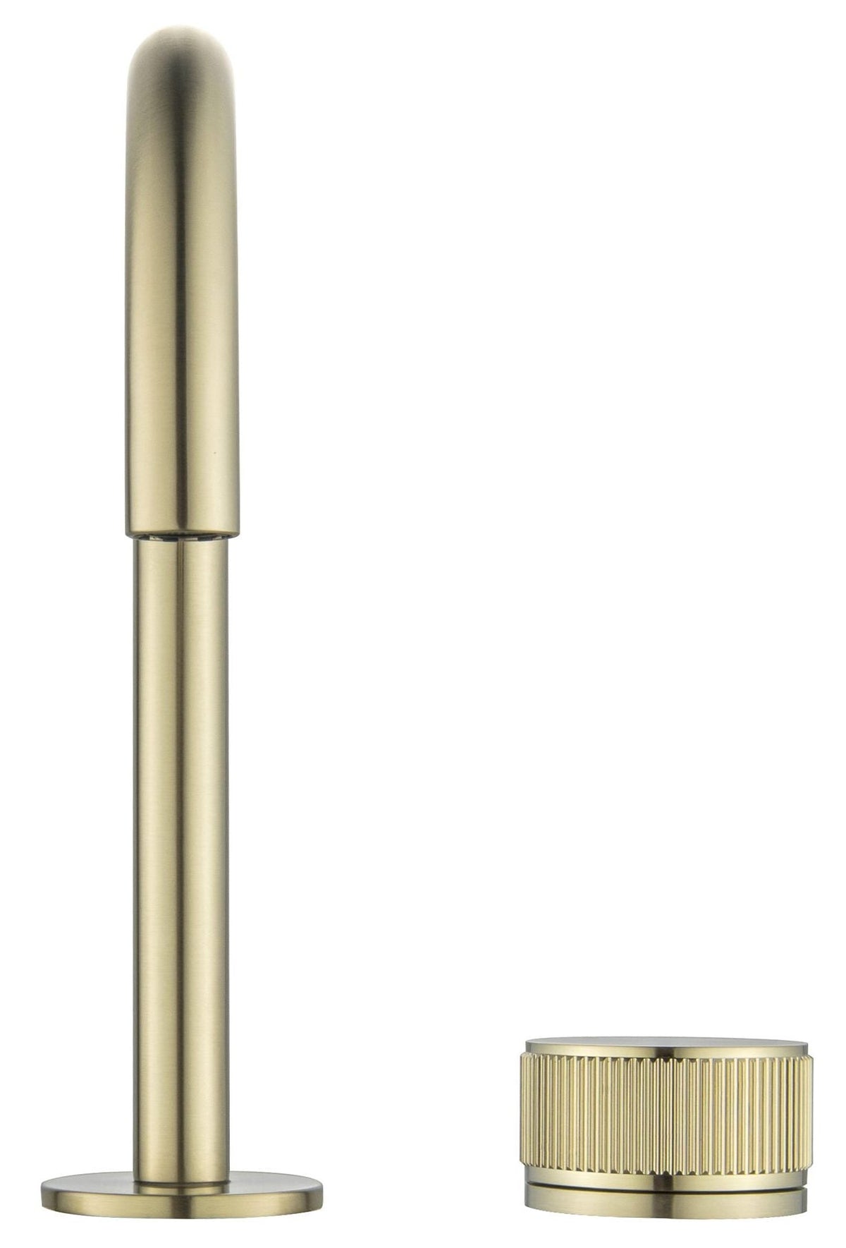 Mica Fluted Soft-Square Hob Basin Mixer Set