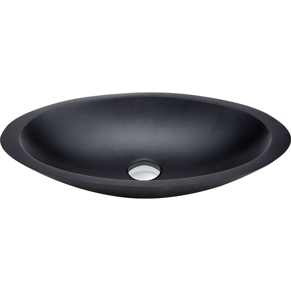 Bahama Solid Surface Above Counter Basin - Matte Black