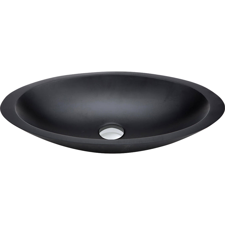 Bahama Solid Surface Above Counter Basin - Matte Black