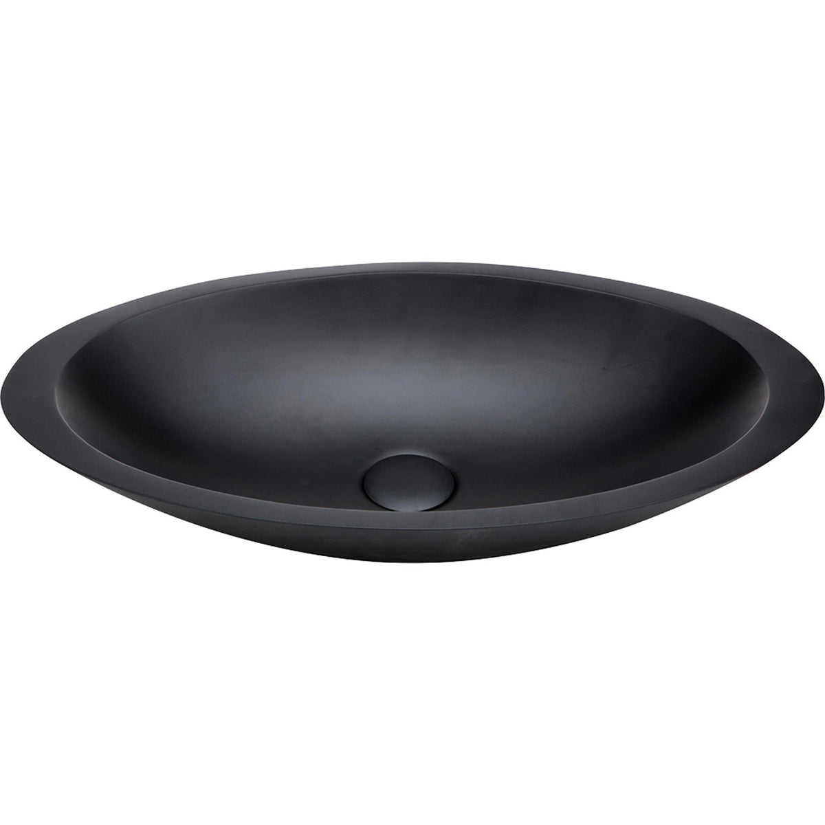 Bahama Solid Surface Above Counter Basin - Matte Black