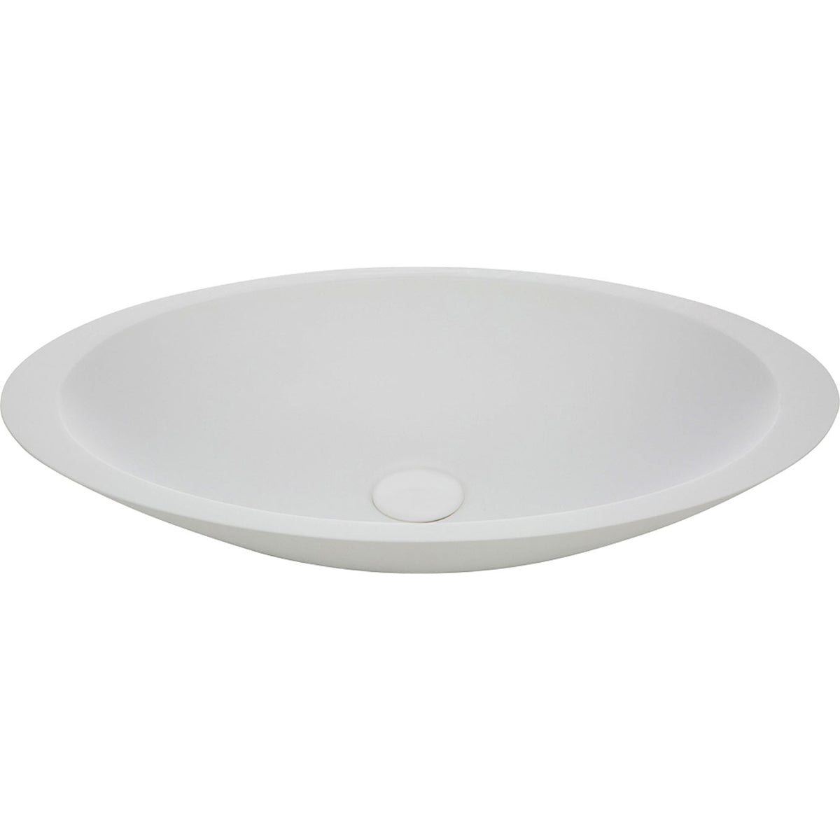 Bahama Solid Surface Above Counter Basin - Matte White