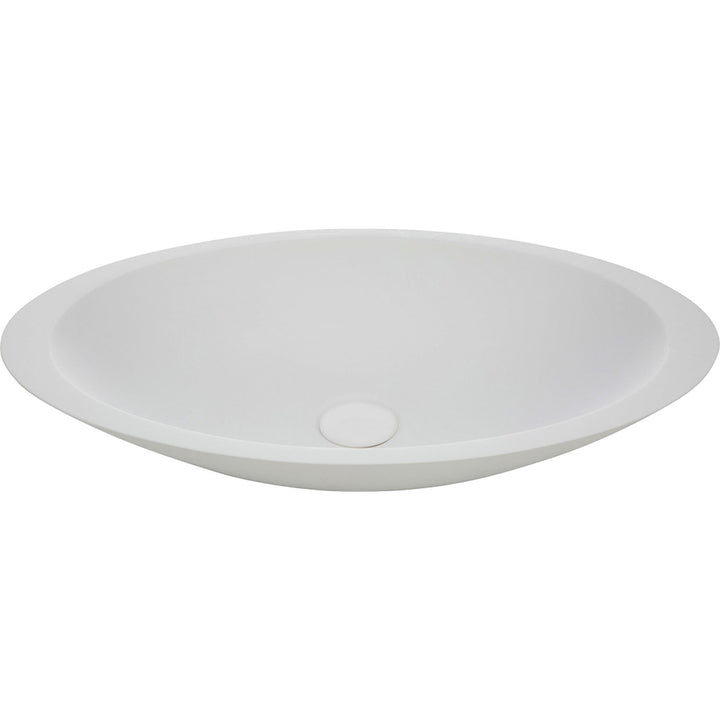 Bahama Solid Surface Above Counter Basin - Matte White