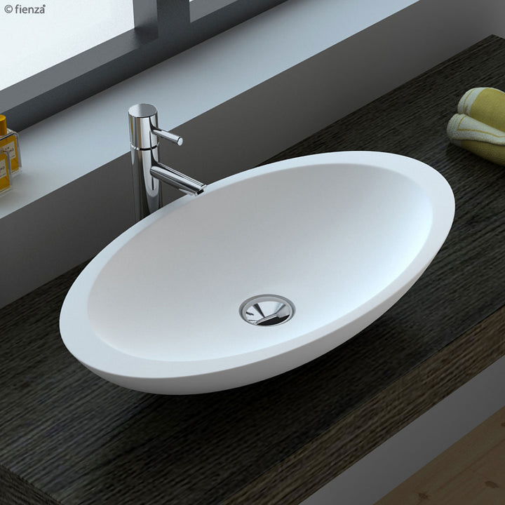 Bahama Solid Surface Above Counter Basin - Matte White