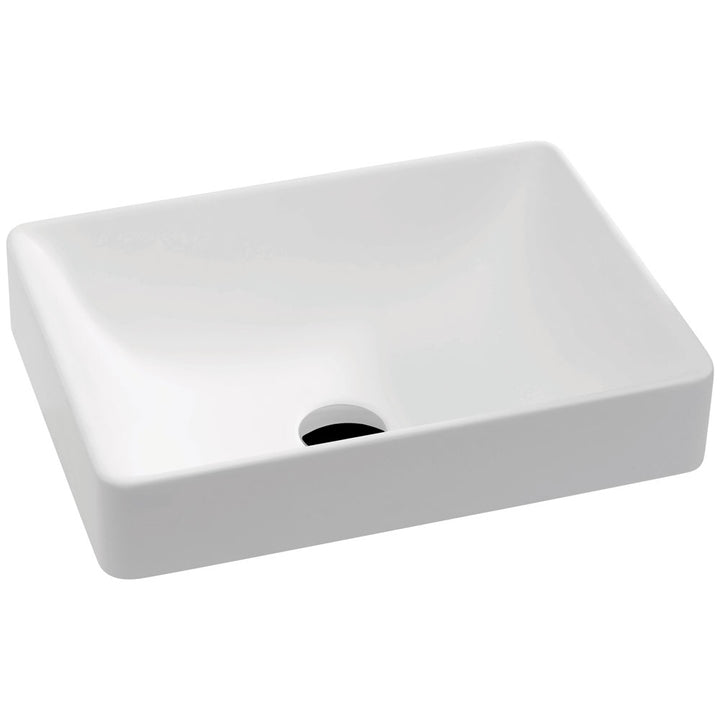 Kados Solid Surface Semi-Inset Basin - Matte White