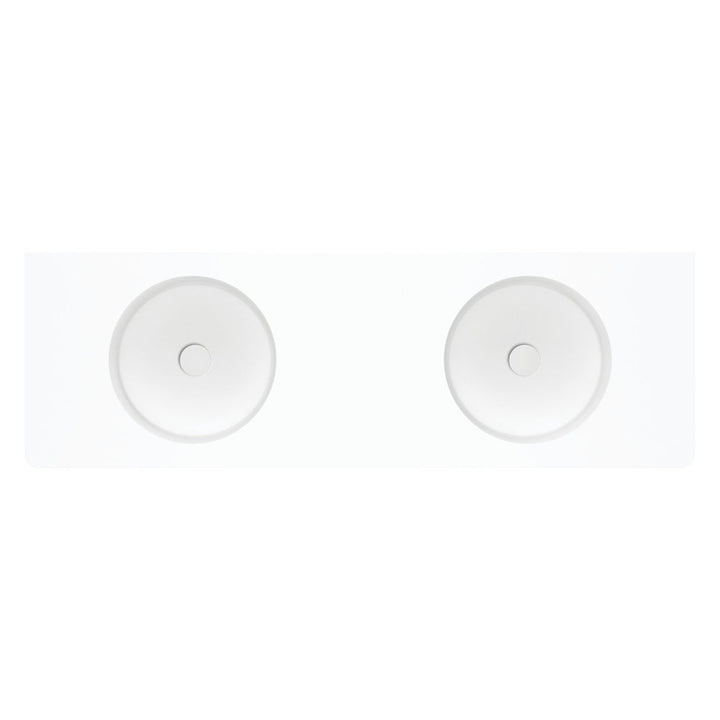 Encanto 1400 Solid Surface Wall Basin - Matte White