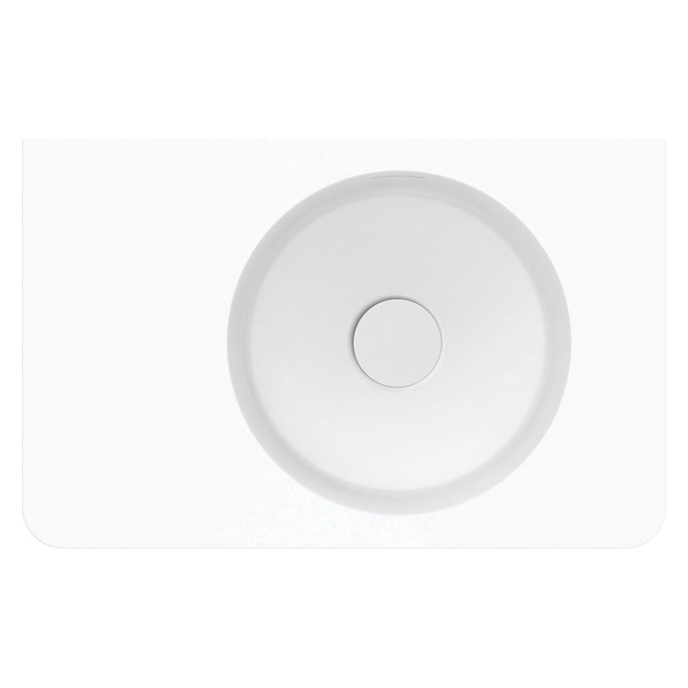 Encanto 470 Solid Surface Wall Basin - Matte White