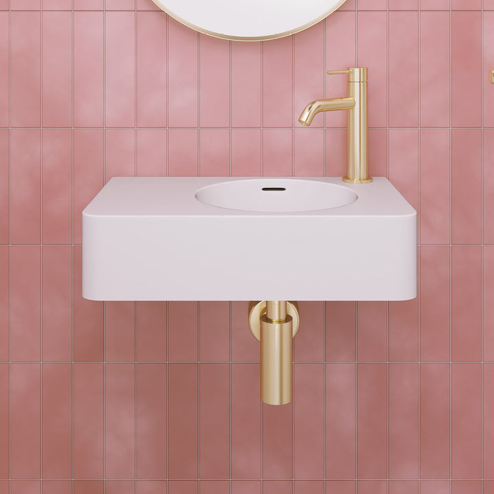 Encanto 470 Solid Surface Wall Basin - Matte White