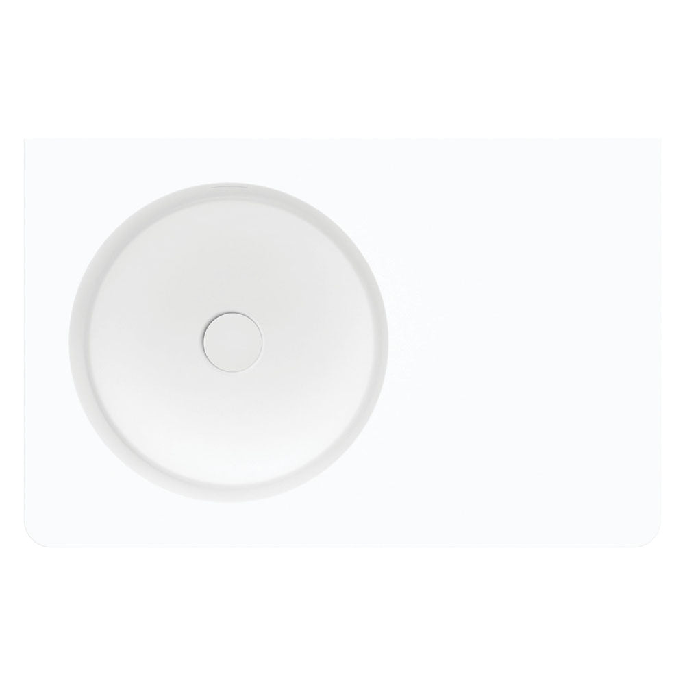 Encanto 700 Solid Surface Wall Basin - Matte White