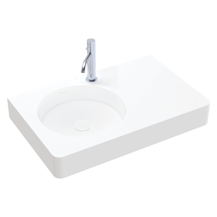 Encanto 700 Solid Surface Wall Basin - Matte White