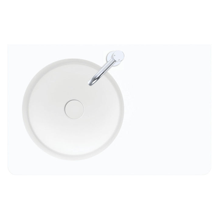 Encanto 700 Solid Surface Wall Basin - Matte White