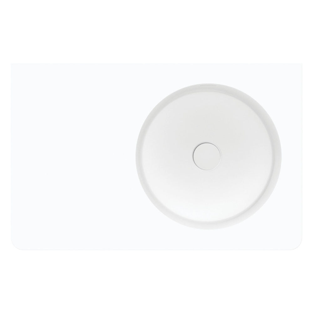 Encanto 700 Solid Surface Wall Basin - Matte White