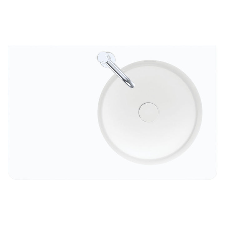 Encanto 700 Solid Surface Wall Basin - Matte White