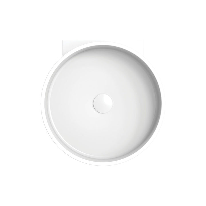 Livo Solid Surface Wall Basin - Matte White