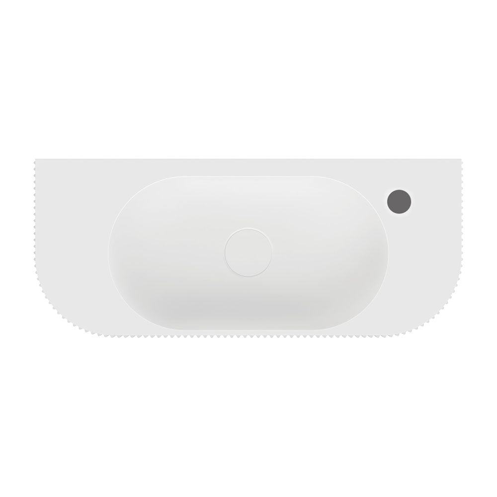 Minka Solid Surface Wall Basin - Matte White