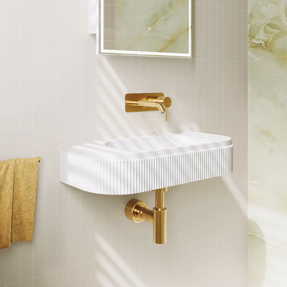 Minka Solid Surface Wall Basin - Matte White