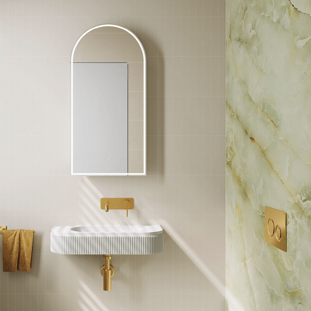 Minka Solid Surface Wall Basin - Matte White