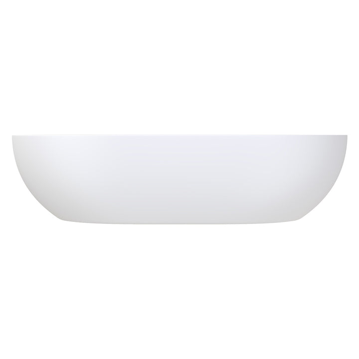 Nero Solid Surface Above Counter Basin - Matte White