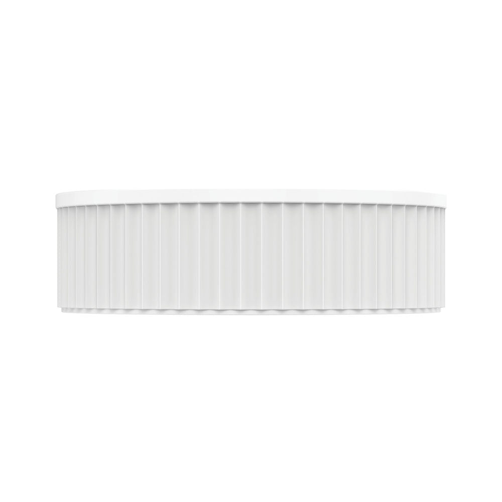 Minka Round Solid Surface Above Counter Basin - Matte White