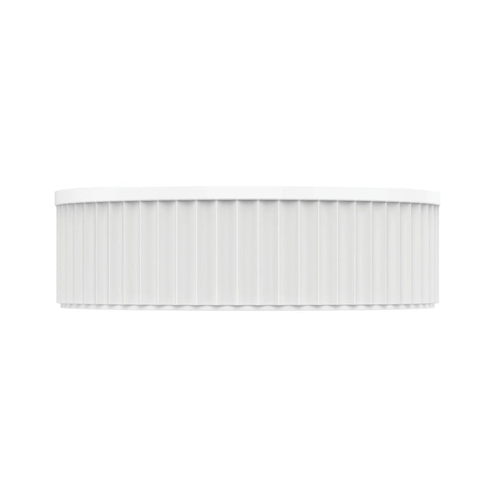 Minka Round Solid Surface Above Counter Basin - Matte White