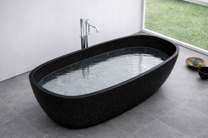 Chelsea freestanding bath — tub lifestyle