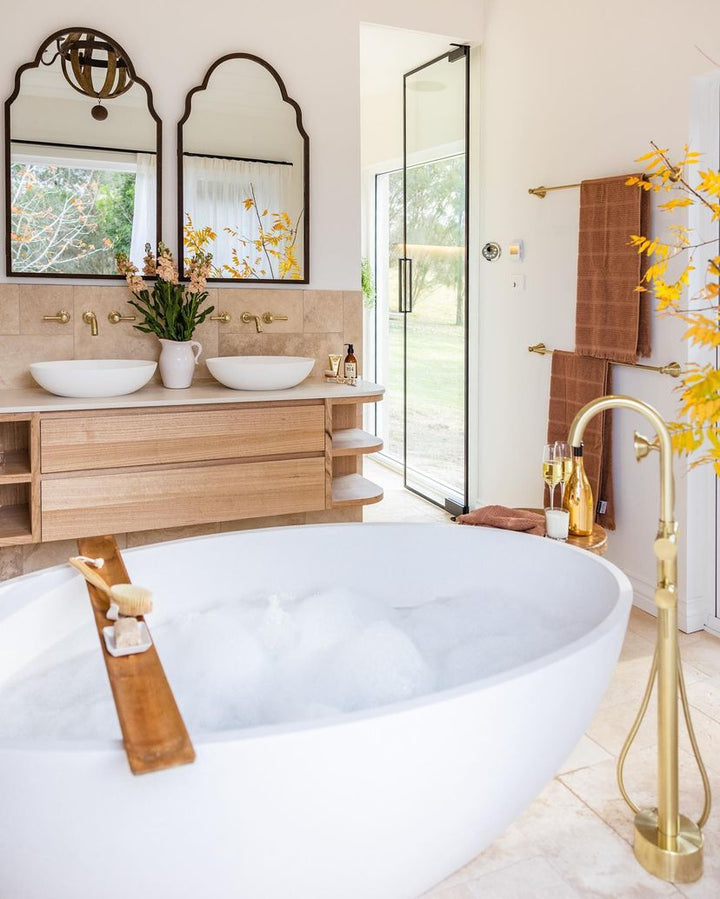 Coco freestanding bath — tub lifestyle