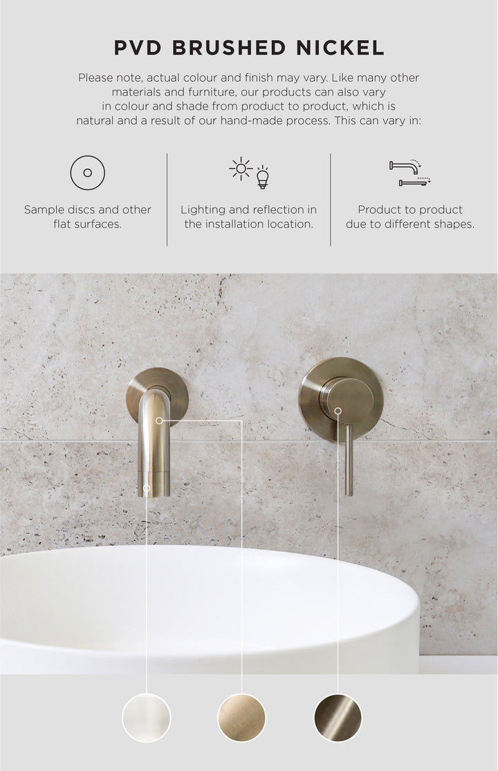 Round Gooseneck Kitchen Mixer Tap - PVD Brushed Nickel
