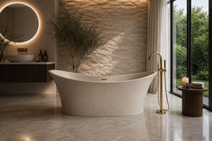 Crown freestanding bath — tub lifestyle