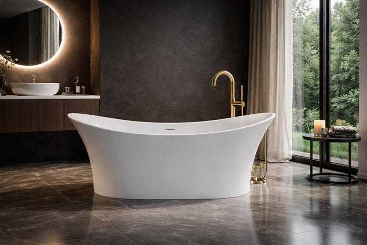 Crown freestanding bath — tub lifestyle