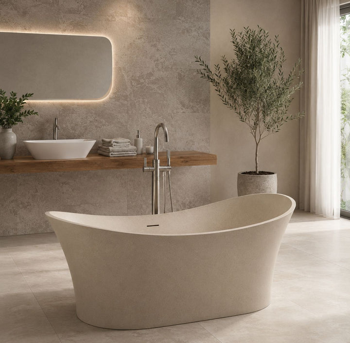 Crown freestanding bath — tub lifestyle
