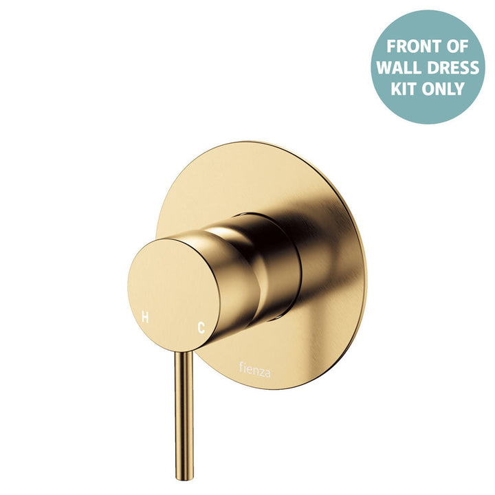 Kaya Wall Mixer Dress Kit, Large Round Plate - Trim Kit Only - Urban Brass