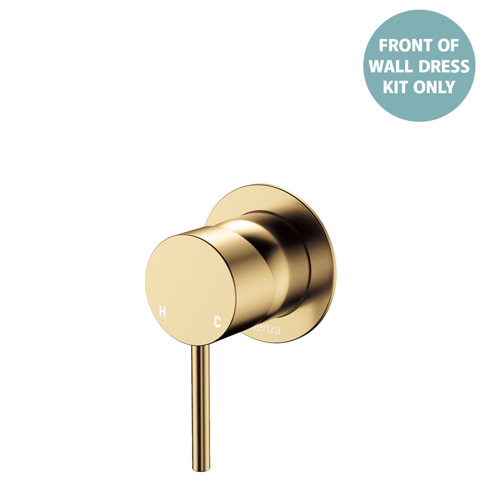 Kaya Wall Mixer Dress Kit, Small Round Plates - Trim Kit Only - Urban Brass