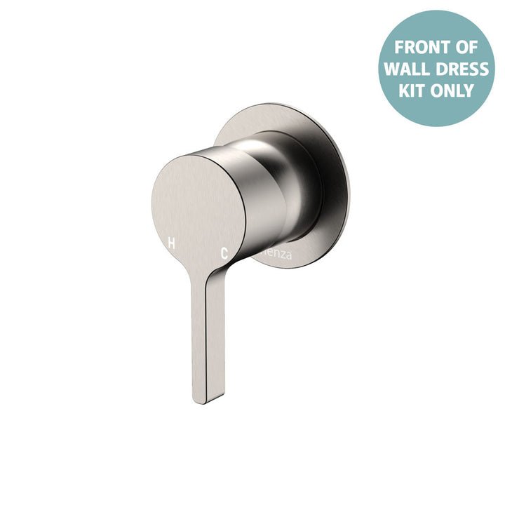 Sansa Wall Mixer Dress Kit, Small Round Plate - Trim Kit Only - Brushed Nickel