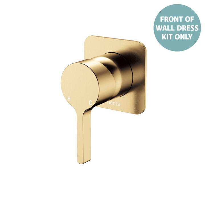 Sansa Wall Mixer Dress Kit, Square Plate - Trim Kit Only - Urban Brass