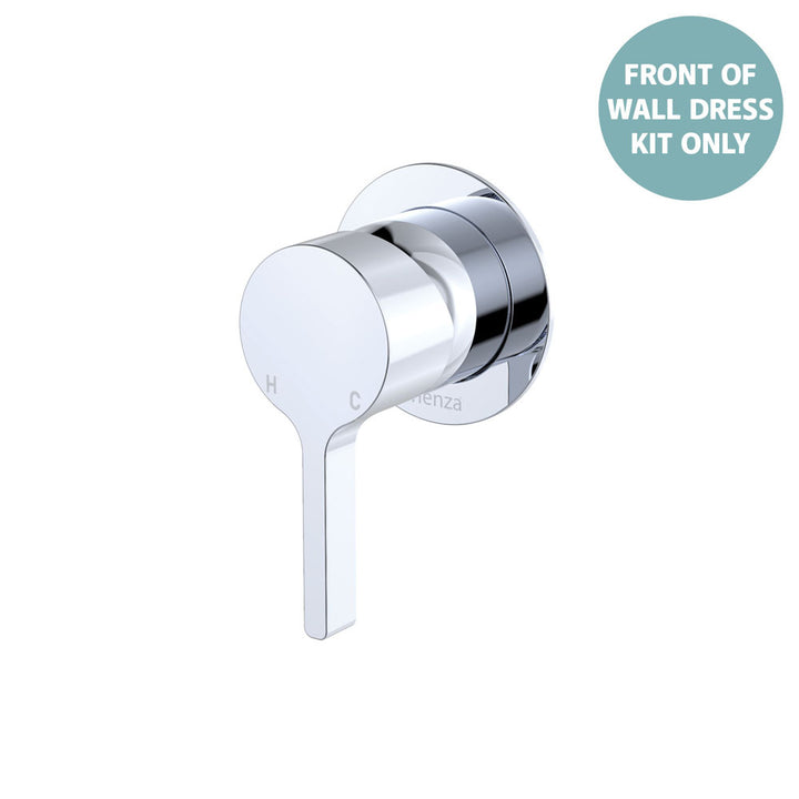 Sansa Wall Mixer Dress Kit, Small Round Plate - Trim Kit Only - Chrome