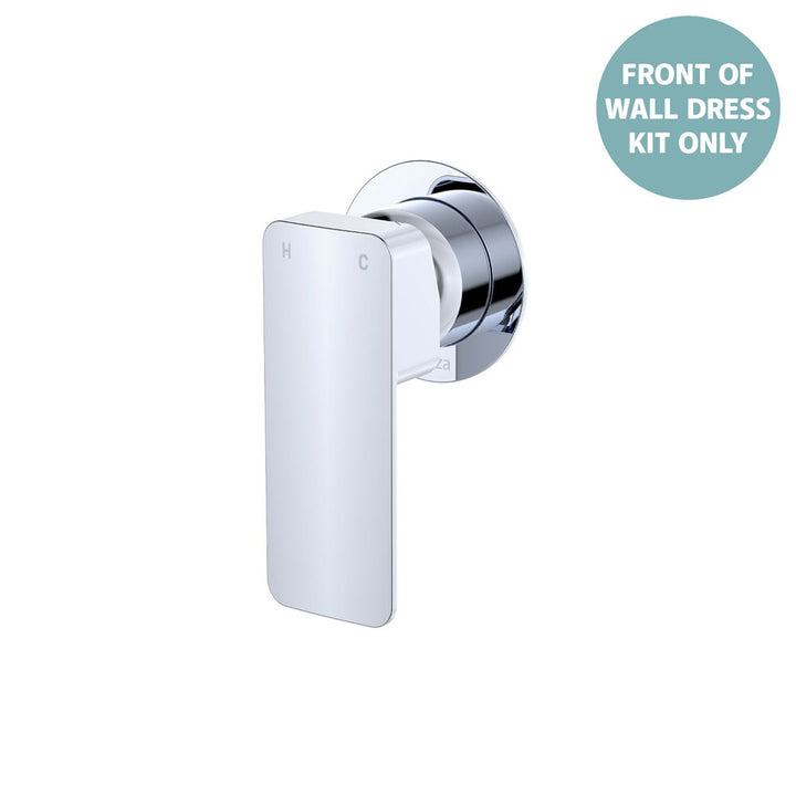 Tono Wall Mixer Dress Kit, Small Round Plate - Trim Kit Only - Chrome